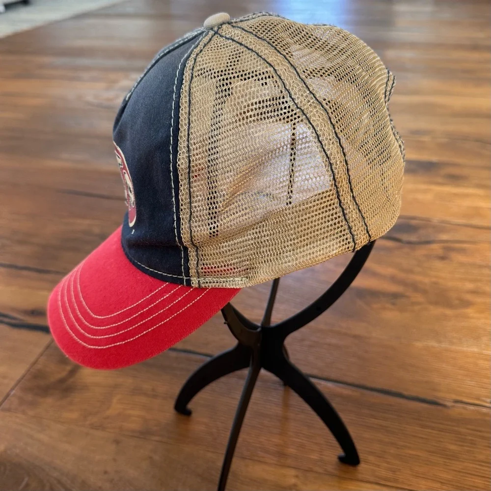STP Vintage Red and Navy Trucker Hat